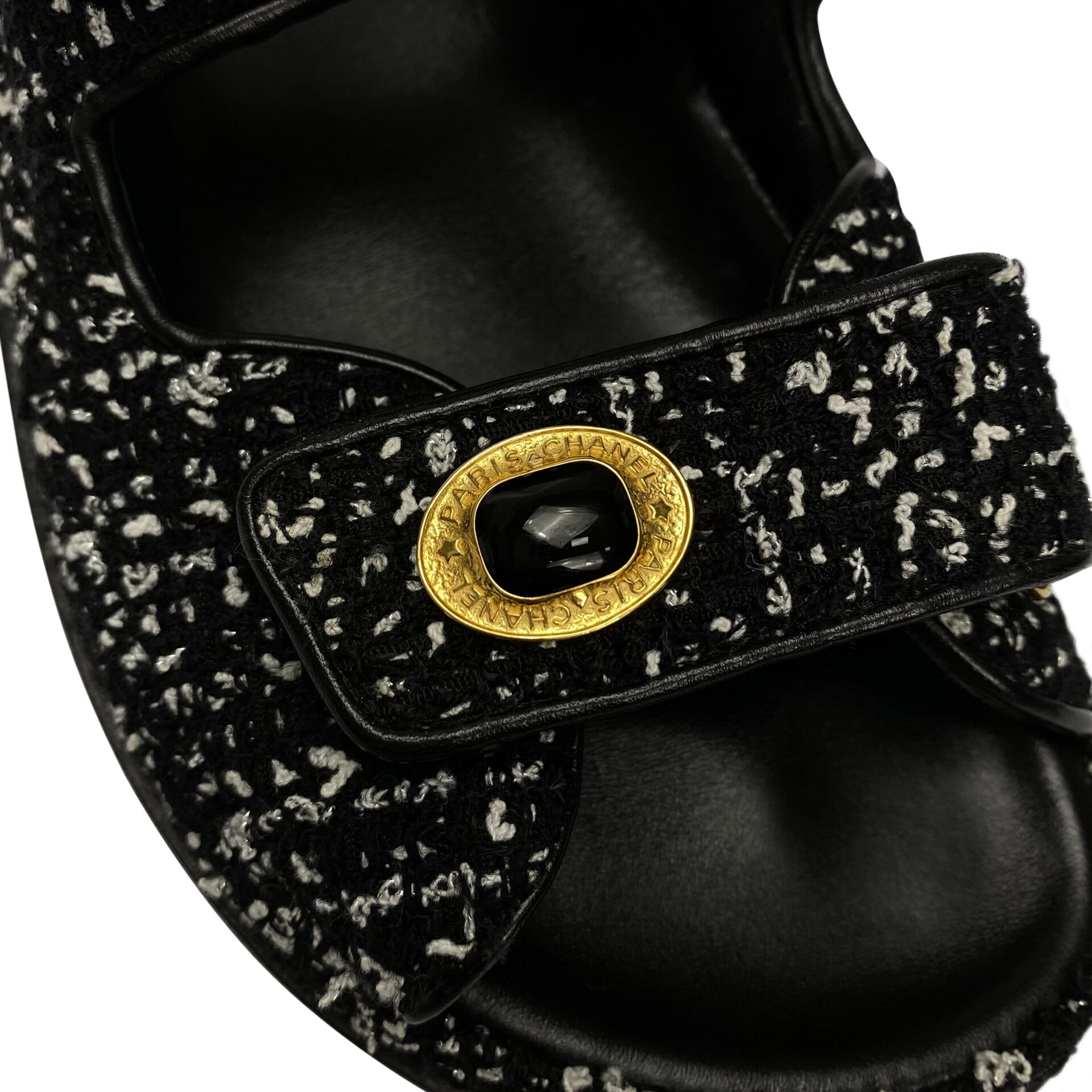 Papete Chanel CC Tweed Preta