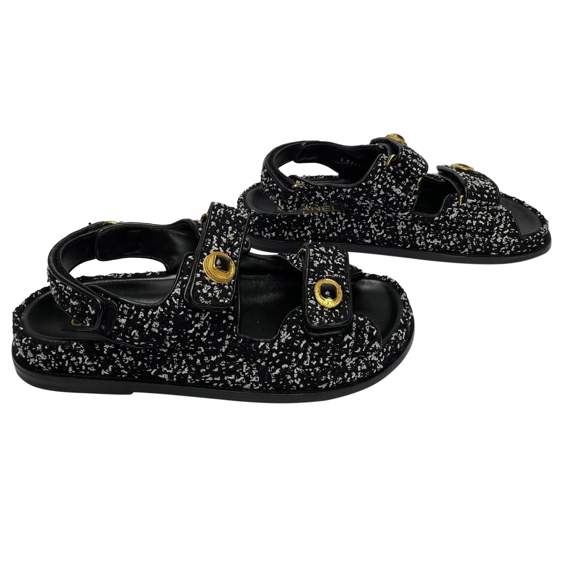Papete Chanel CC Tweed Preta