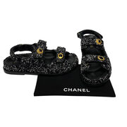 Papete Chanel CC Tweed Preta