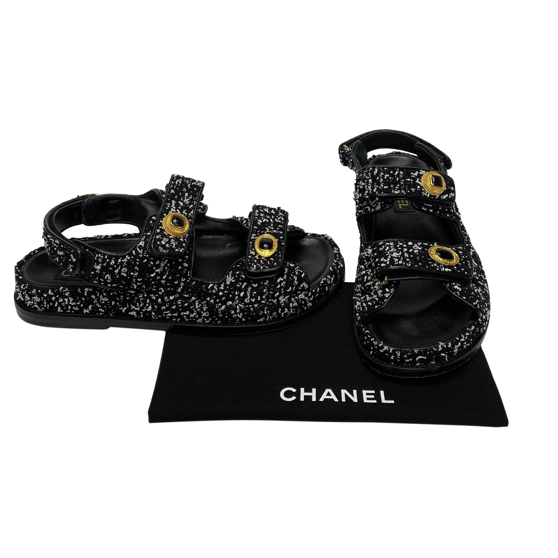 Papete Chanel CC Tweed Preta