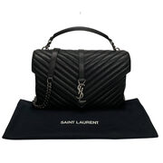 Bolsa Saint Laurent Paris College Preta