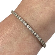 Pulseira Bormam Riviera Ouro Branco com Diamantes
