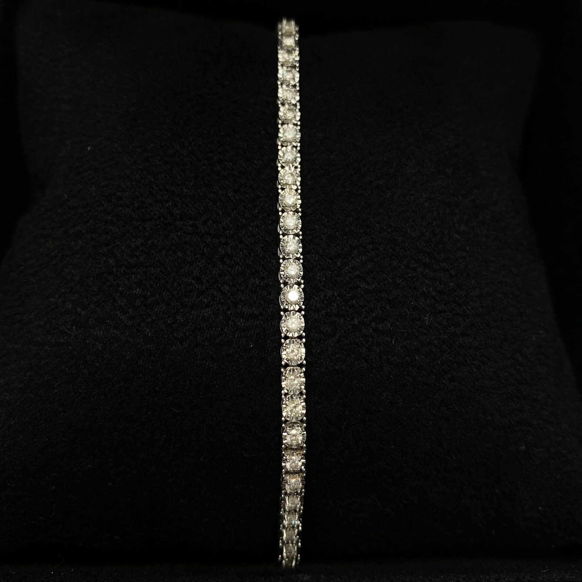 Pulseira Bormam Riviera Ouro Branco com Diamantes