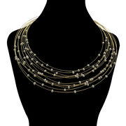 Chocker Aros Múltiplos com Pérolas