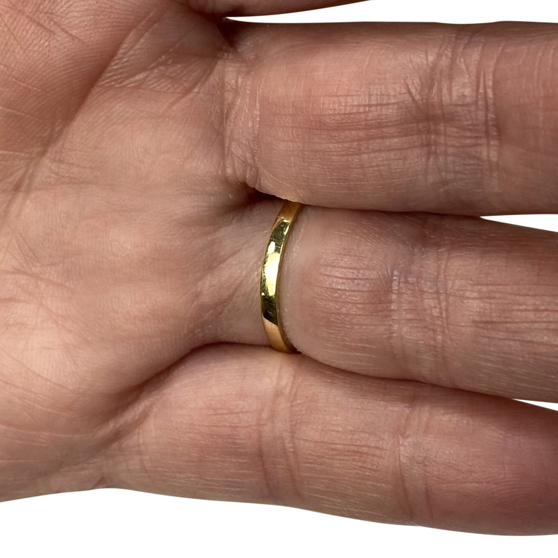 Meia Aliança Ouro Amarelo e Diamantes