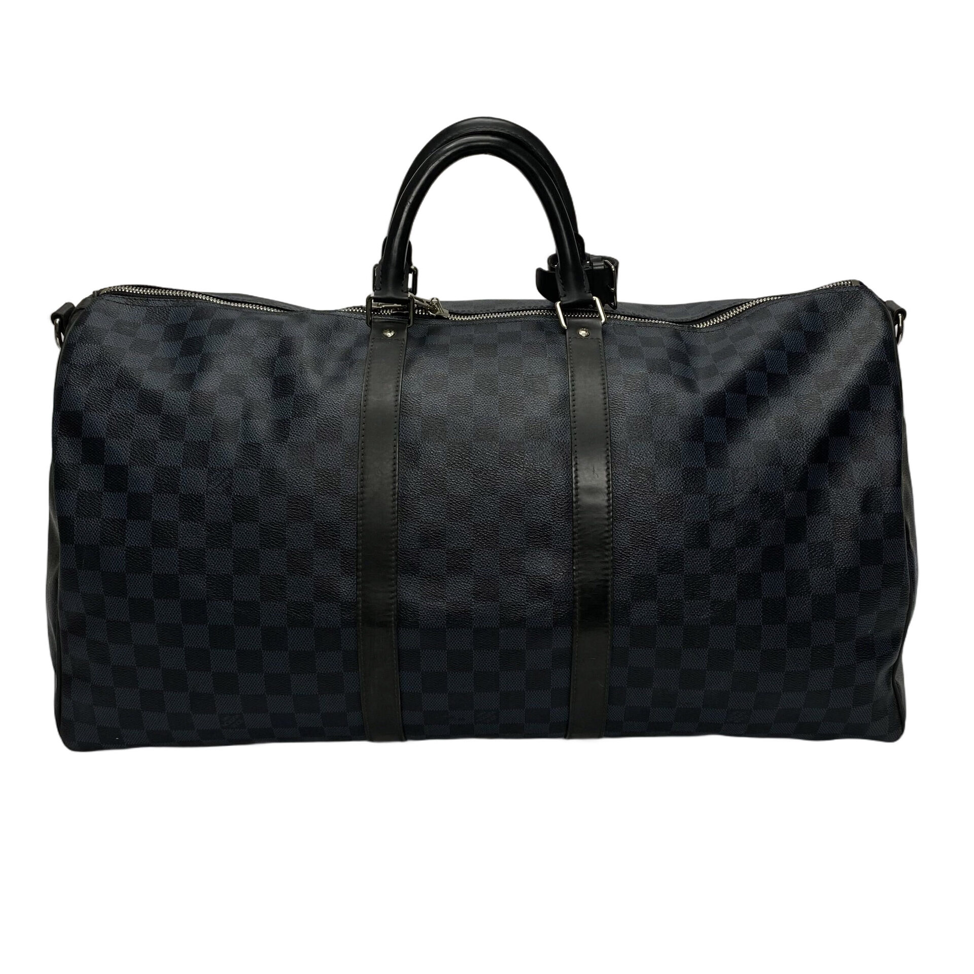 Mala Louis Vuitton Keepall Bandoilière 55 Damier Graphite