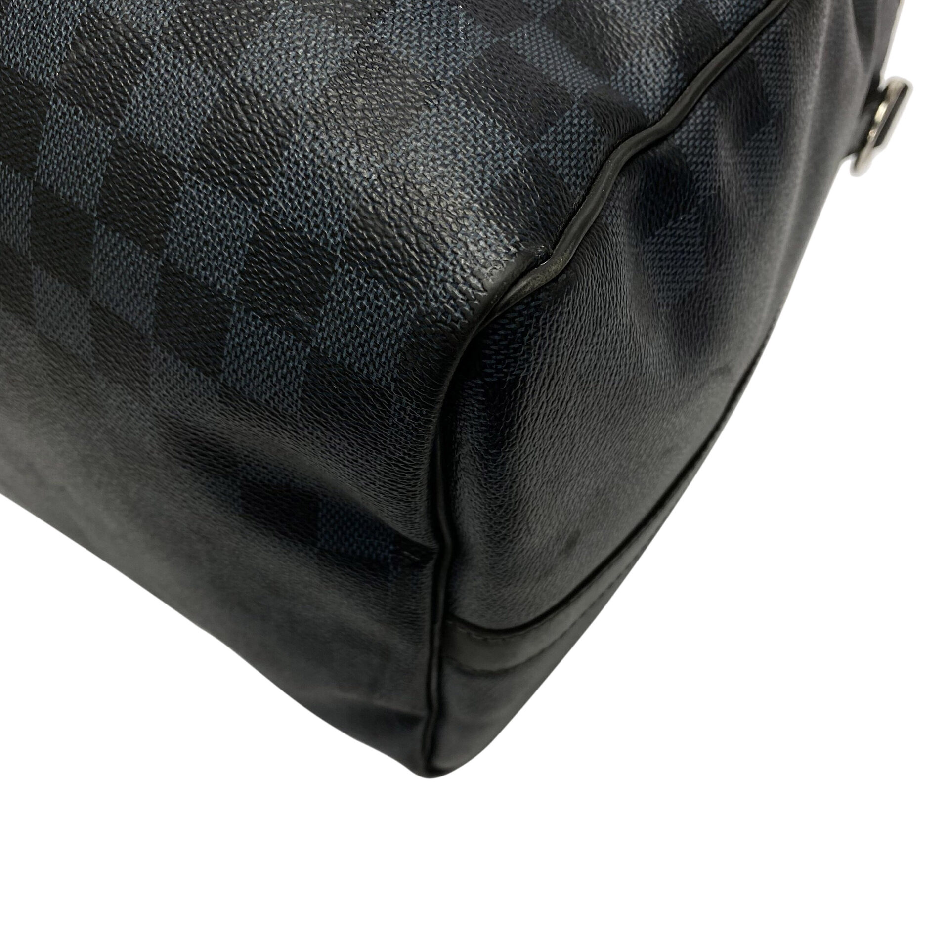 Mala Louis Vuitton Keepall Bandoilière 55 Damier Graphite