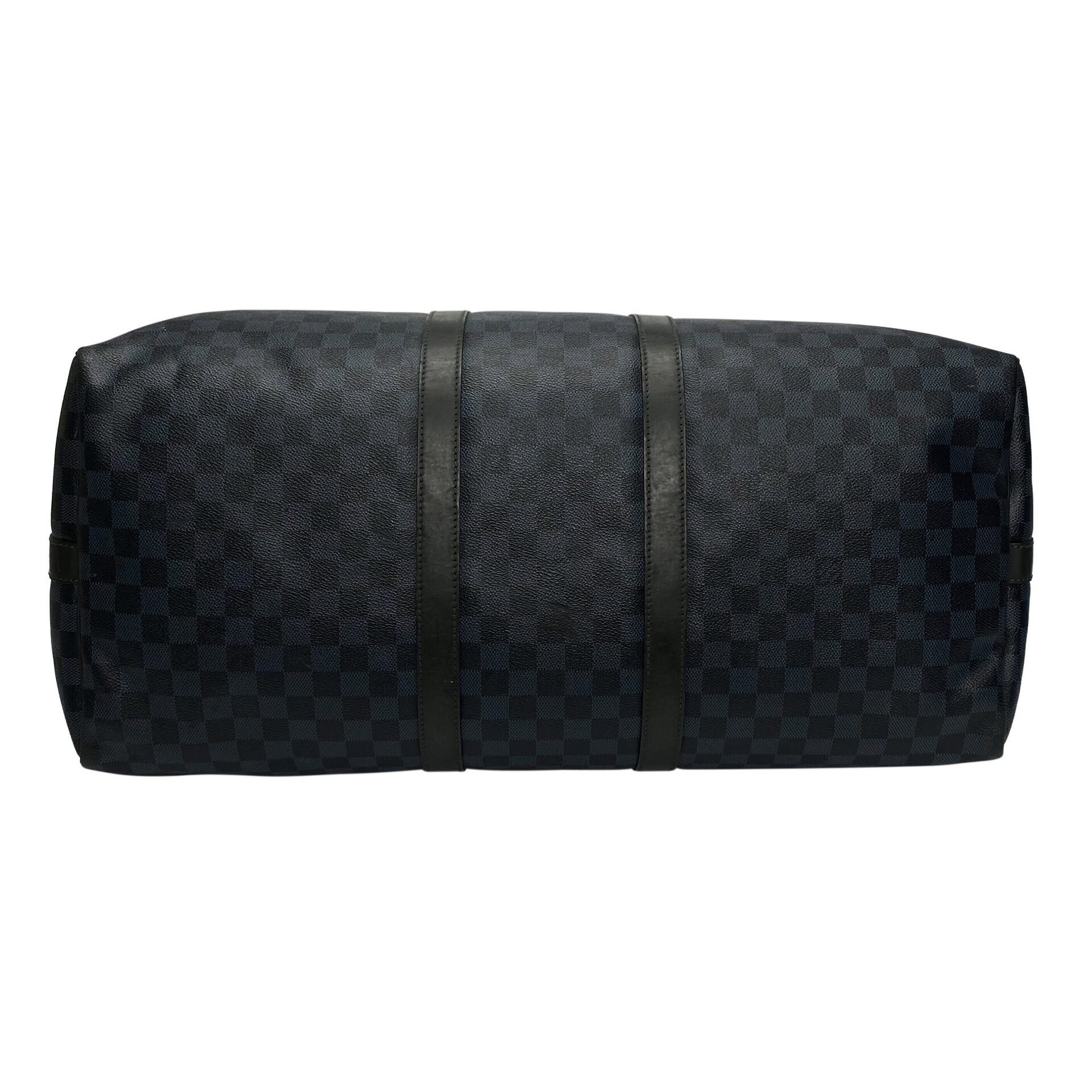 Mala Louis Vuitton Keepall Bandoilière 55 Damier Graphite