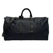 Mala Louis Vuitton Keepall Bandoilière 55 Damier Graphite