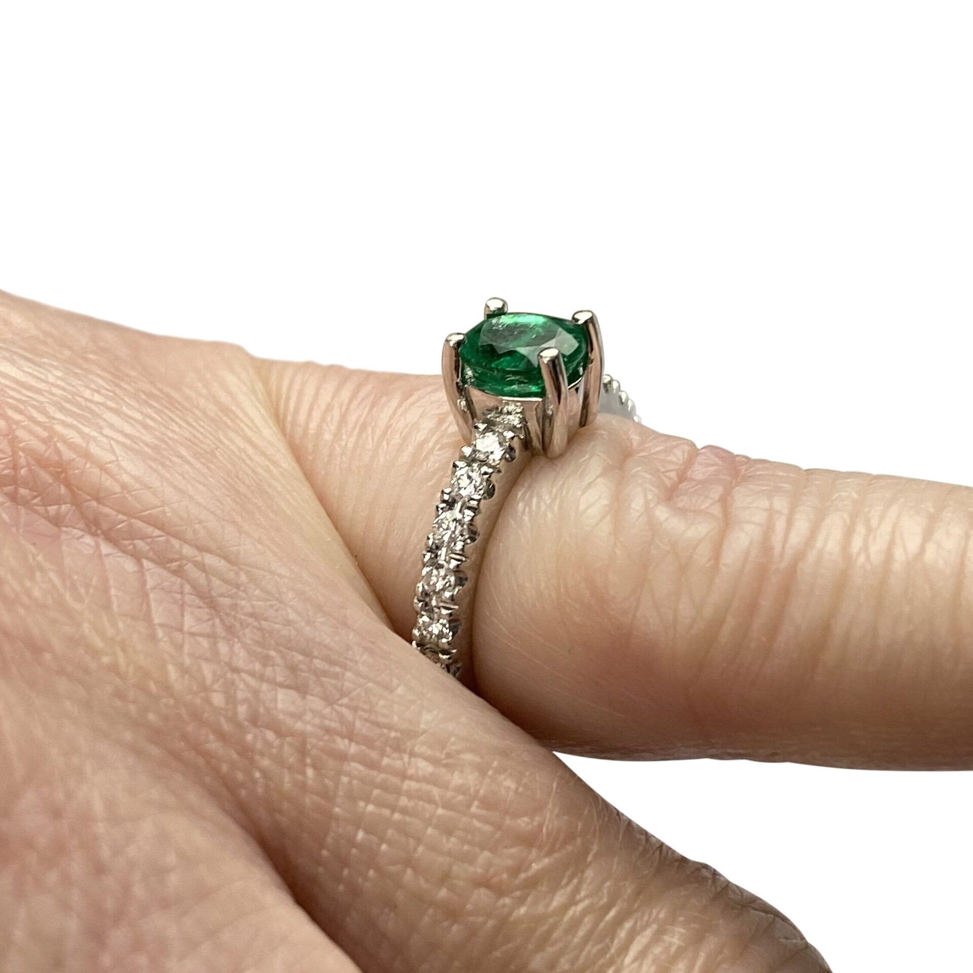 Anel Esmeralda Colombiana - 0.62 ct