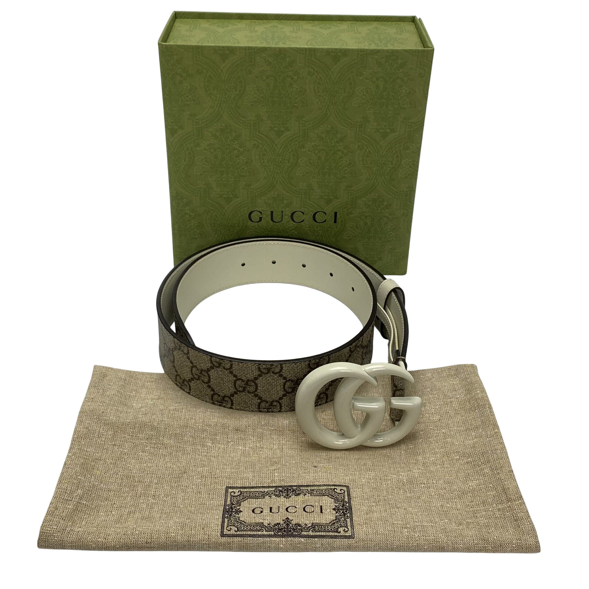 Cinto Gucci GG Marmont Wide