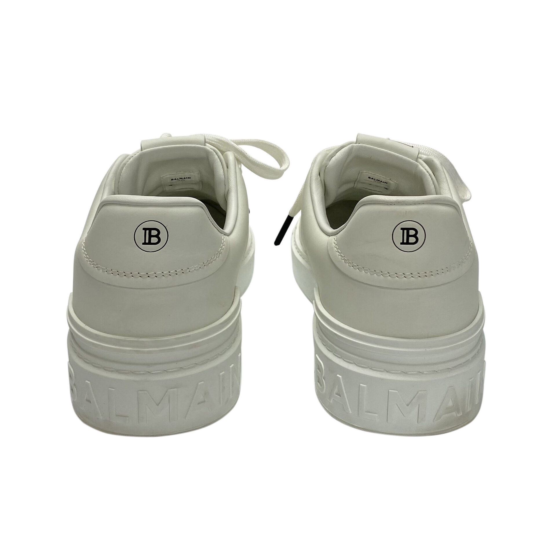 Tênis Balmain B-Court Couro Branco