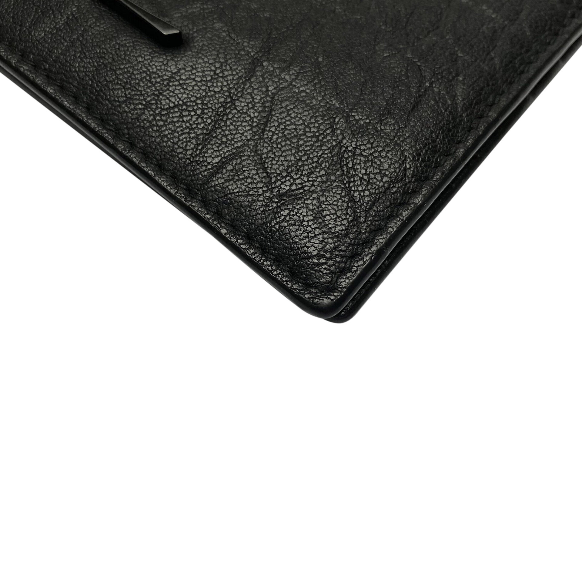 Carteira Saint Laurent Couro Preta