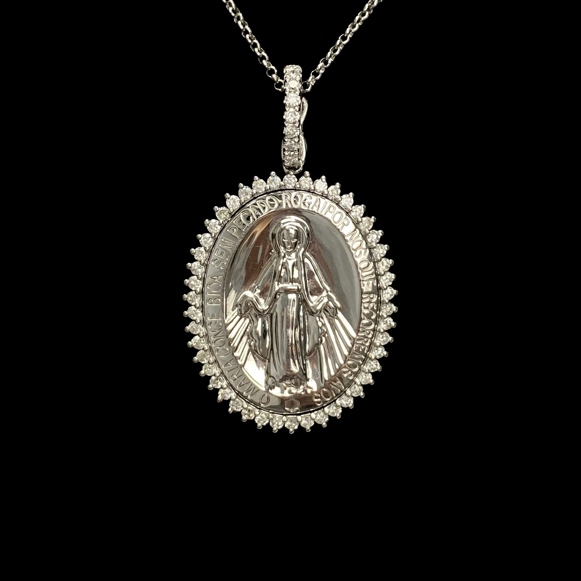 Colar Nossa Senhora Aparecida Diamantes