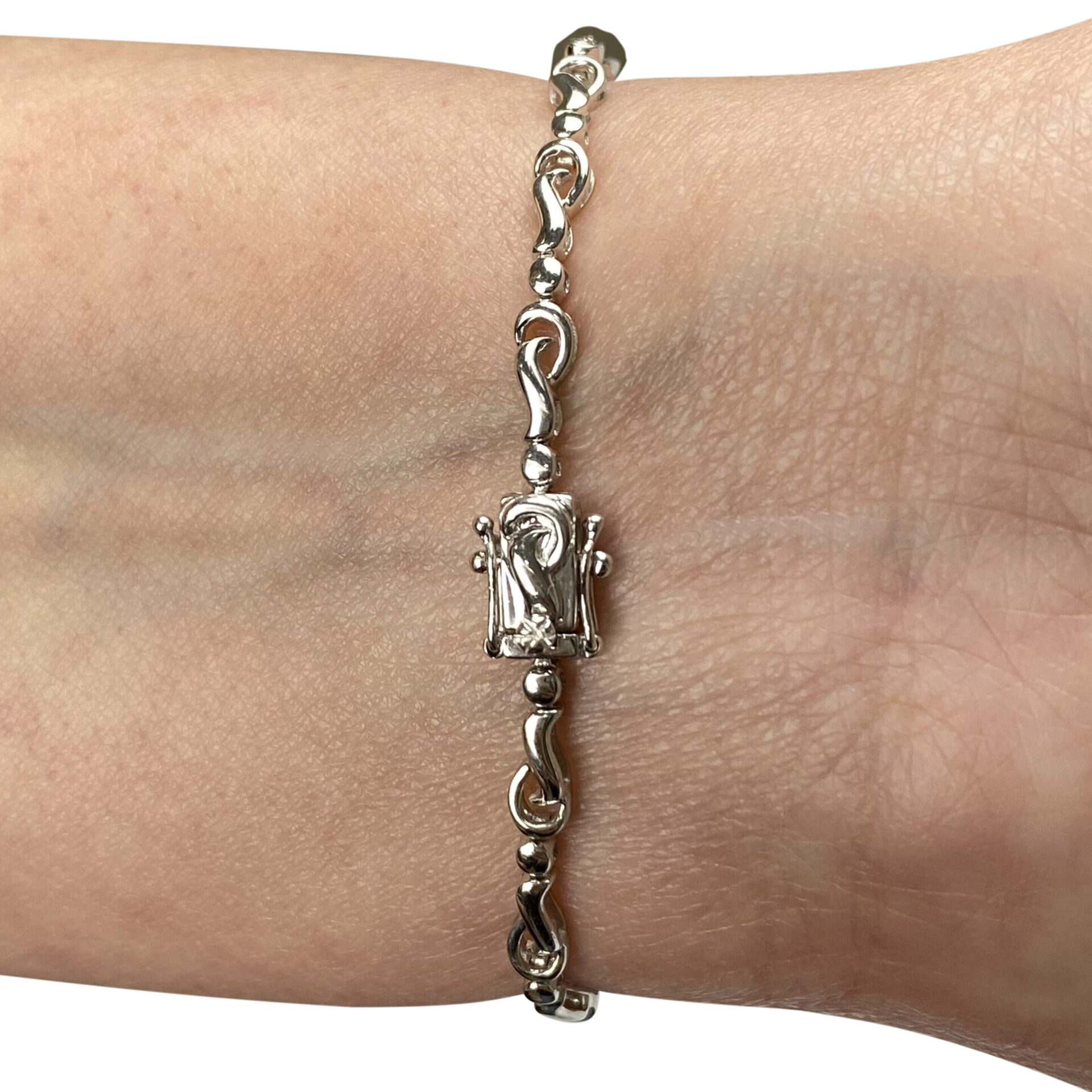 Pulseira Tanzanitas e Diamantes