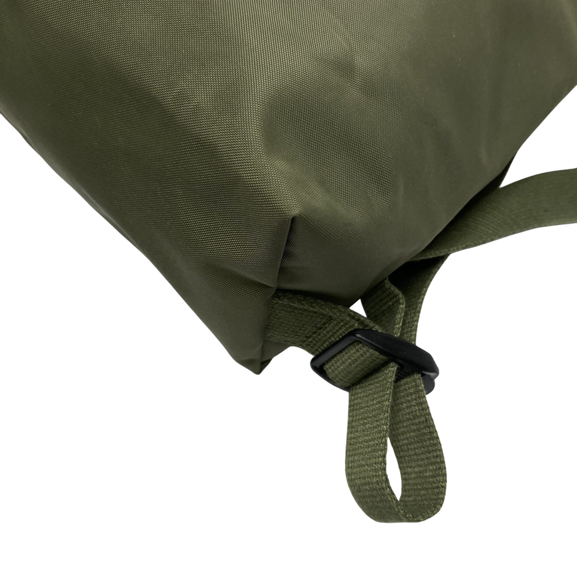 Mochila Longchamp Nylon e Couro Verde