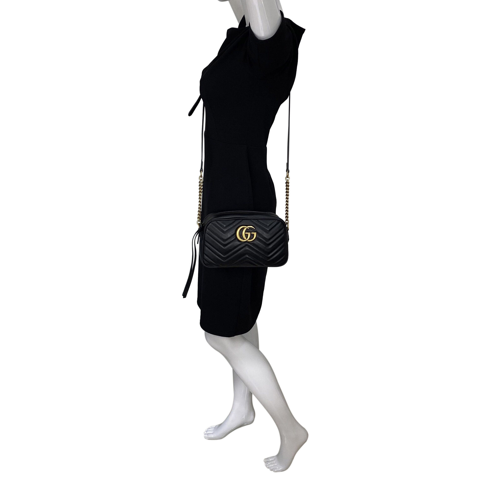 Bolsa Gucci GG Marmont Preta
