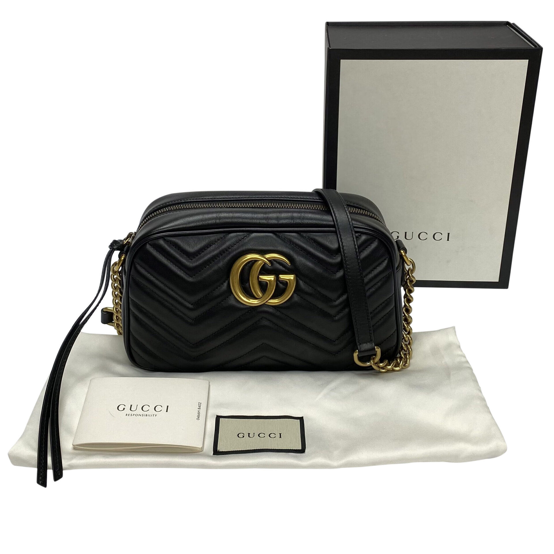 Bolsa Gucci GG Marmont Preta