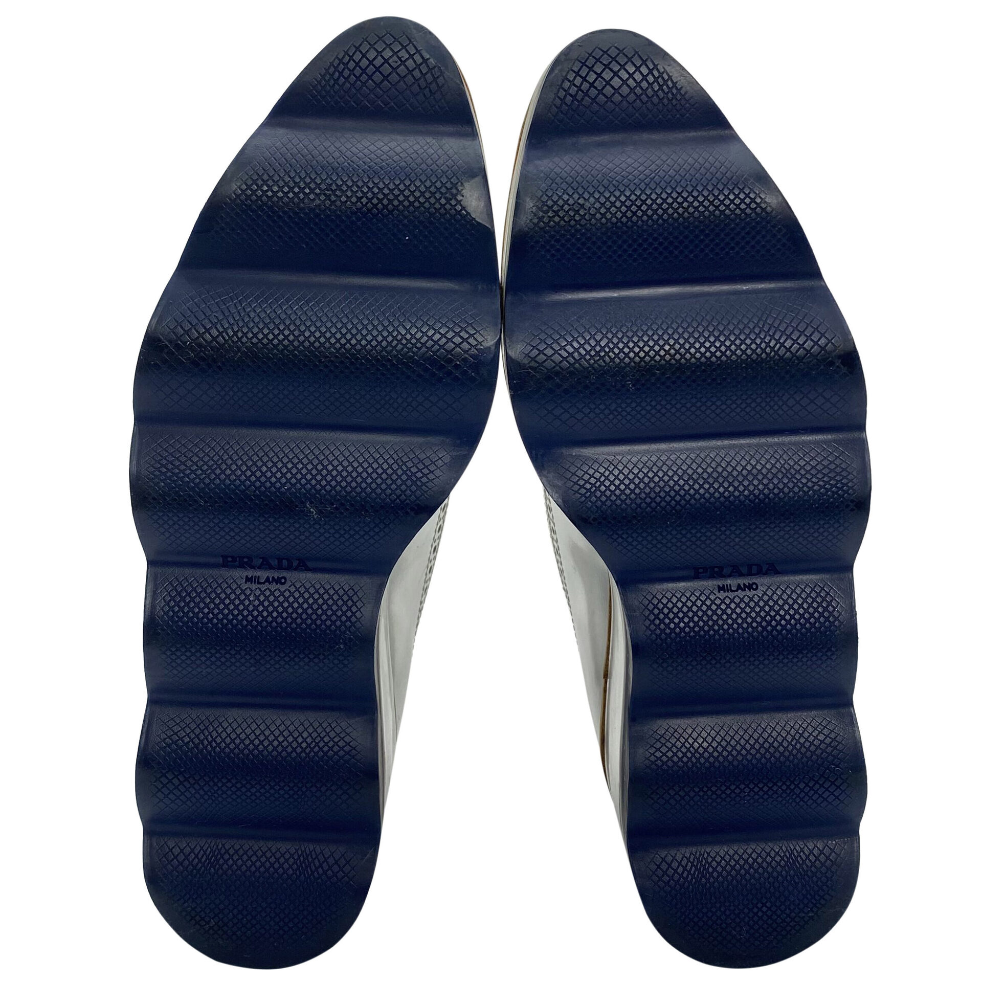 Sapato Prada Oxford Prata
