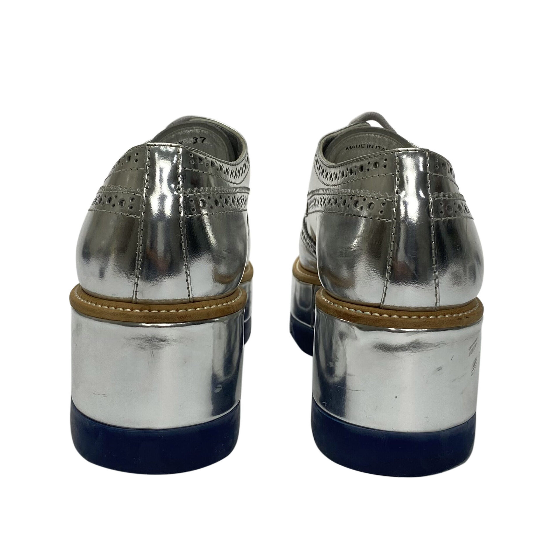 Sapato Prada Oxford Prata