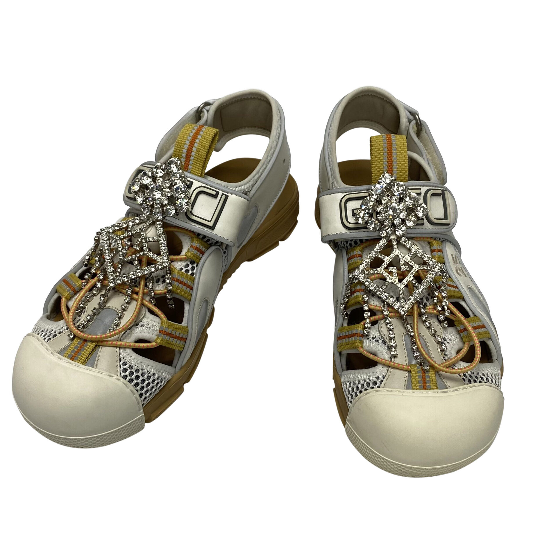 Sandália Gucci Tinsel Mesh Crystal