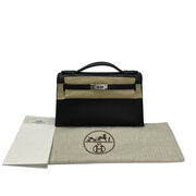 Bolsa Hermès Kelly Pochette Mini Preta