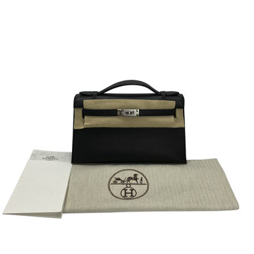 Bolsa Hermès Kelly Pochette Mini Preta