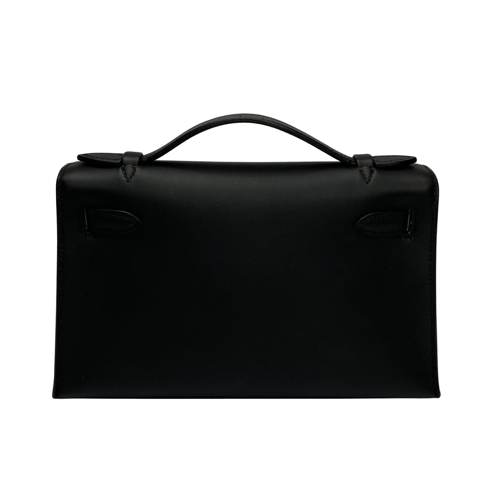 Bolsa Hermès Kelly Pochette Mini Preta