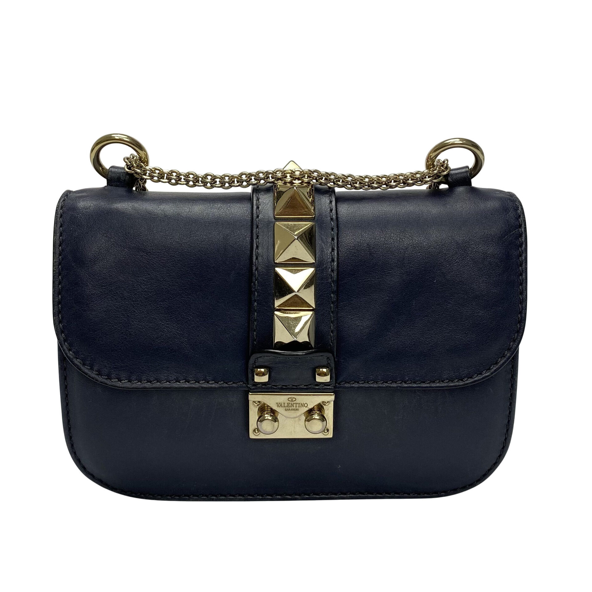 Bolsa Valentino Glam Lock Azul