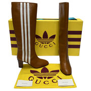 Bota Gucci X Adidas Elizabeth Knee Boots Caramelo