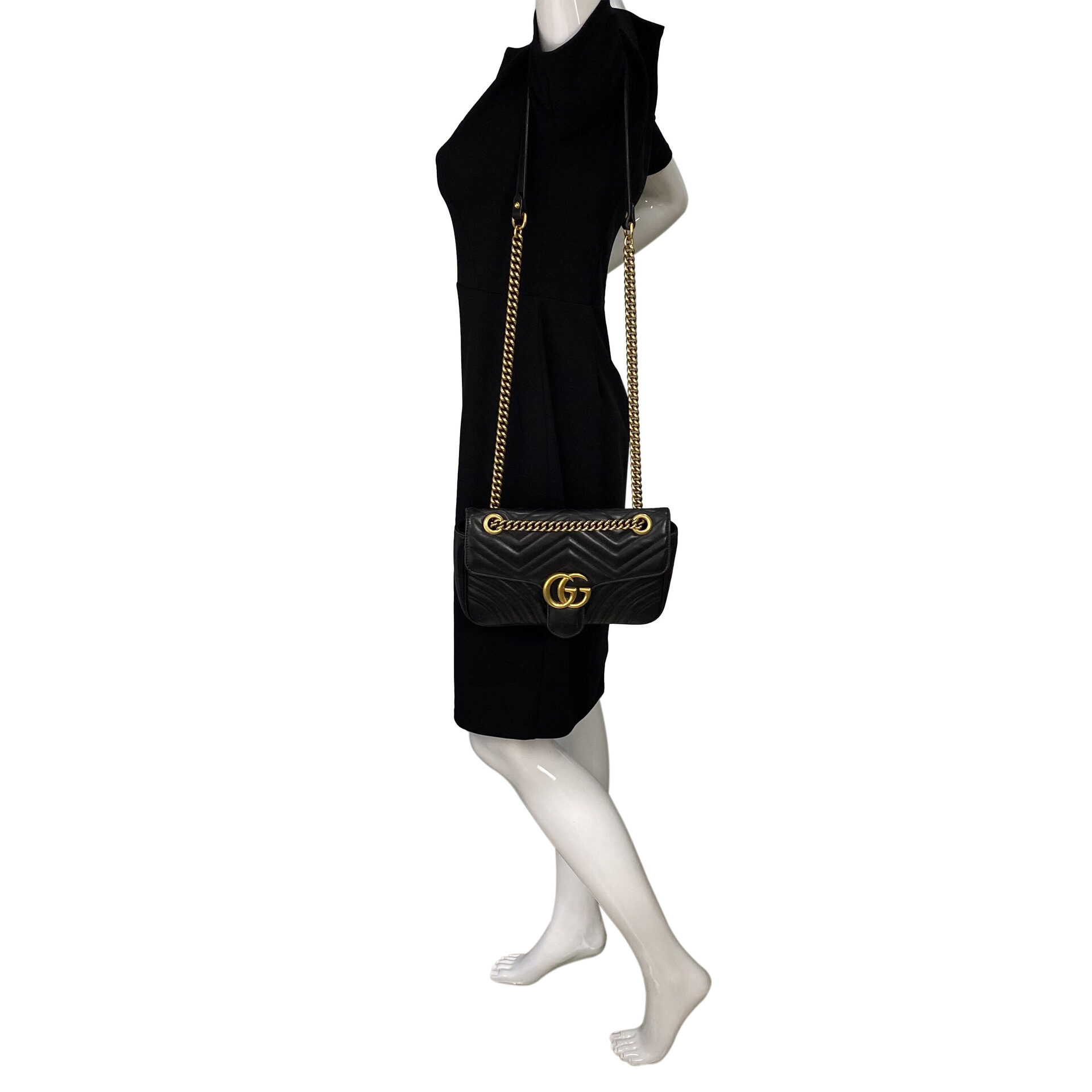 Bolsa Gucci GG Marmont Preta