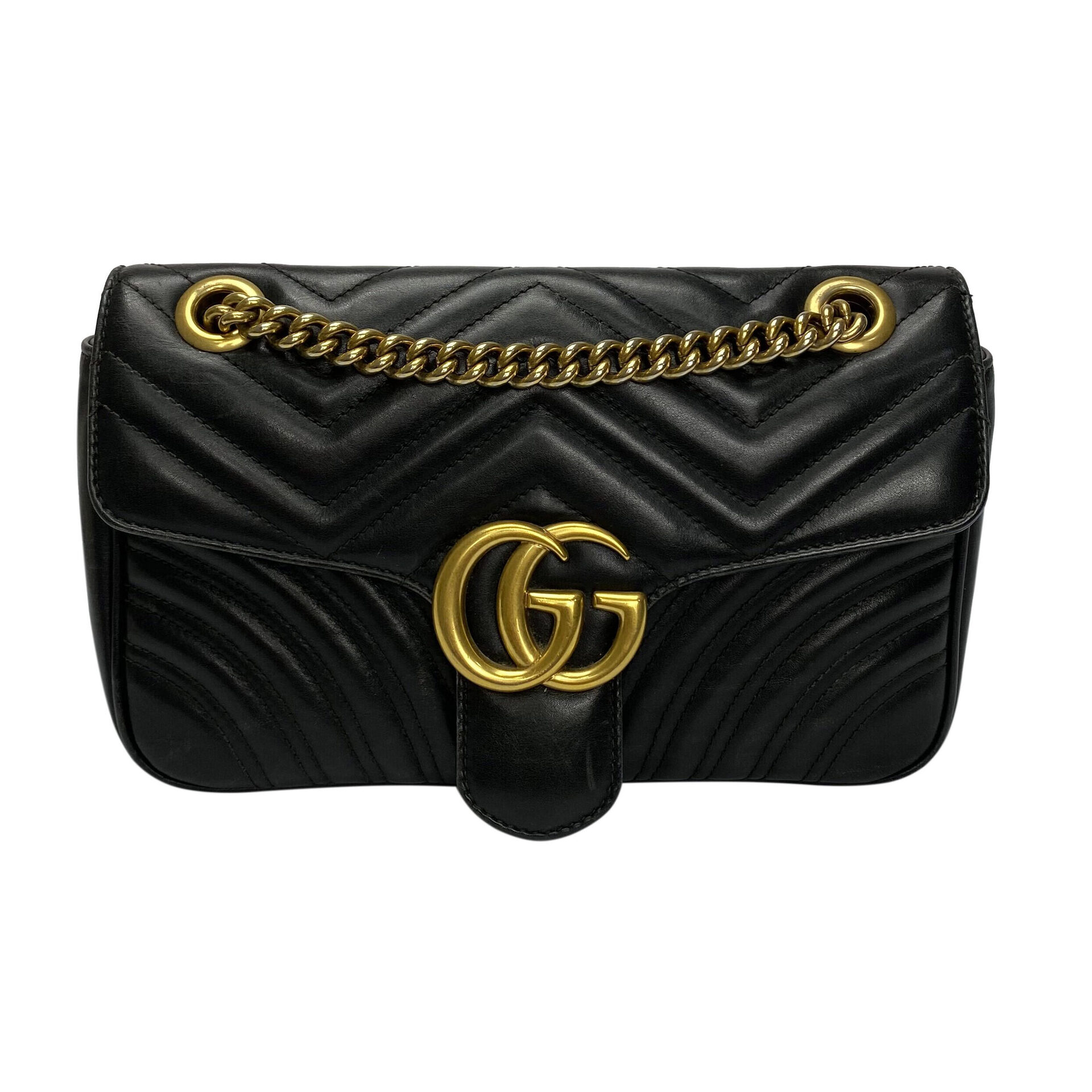 Bolsa Gucci GG Marmont Preta