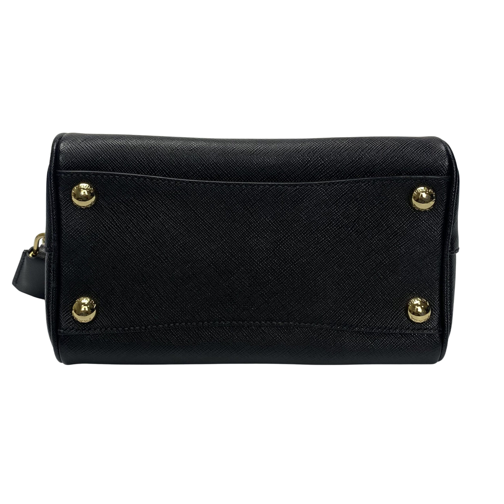 Bolsa Prada Mini Couro Saffiano Preto