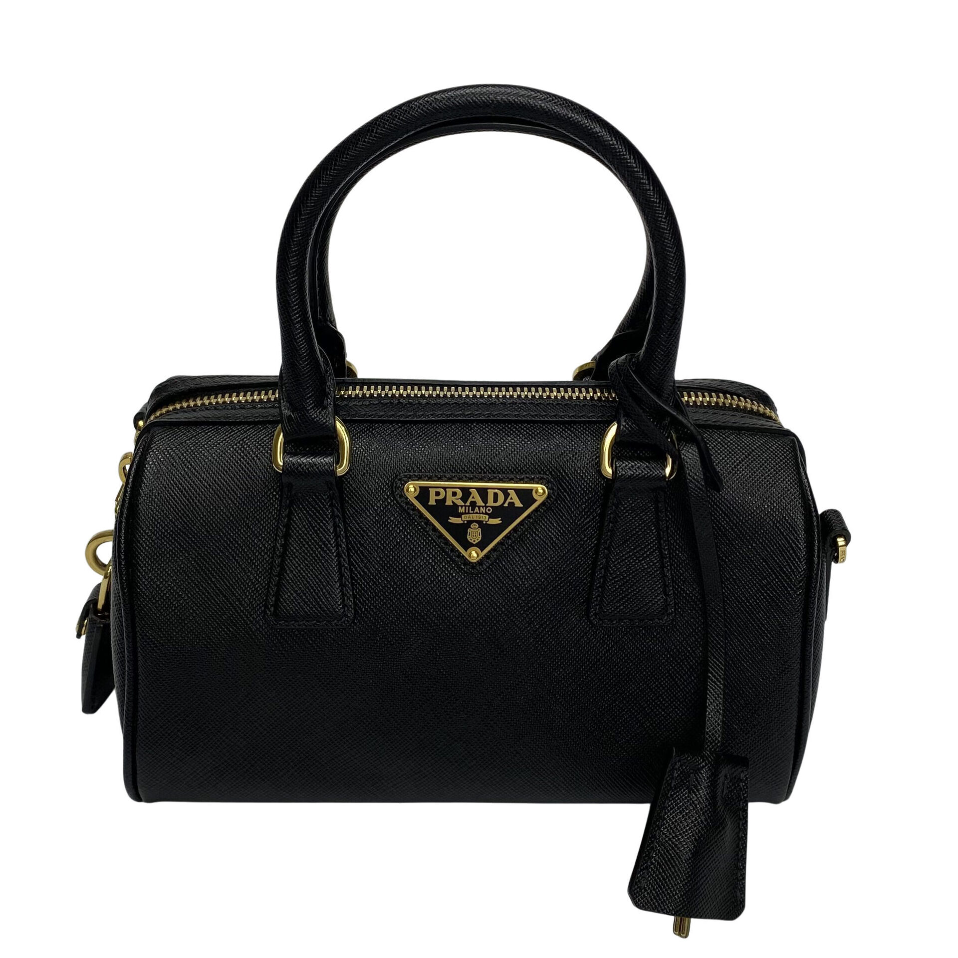 Bolsa Prada Mini Couro Saffiano Preto