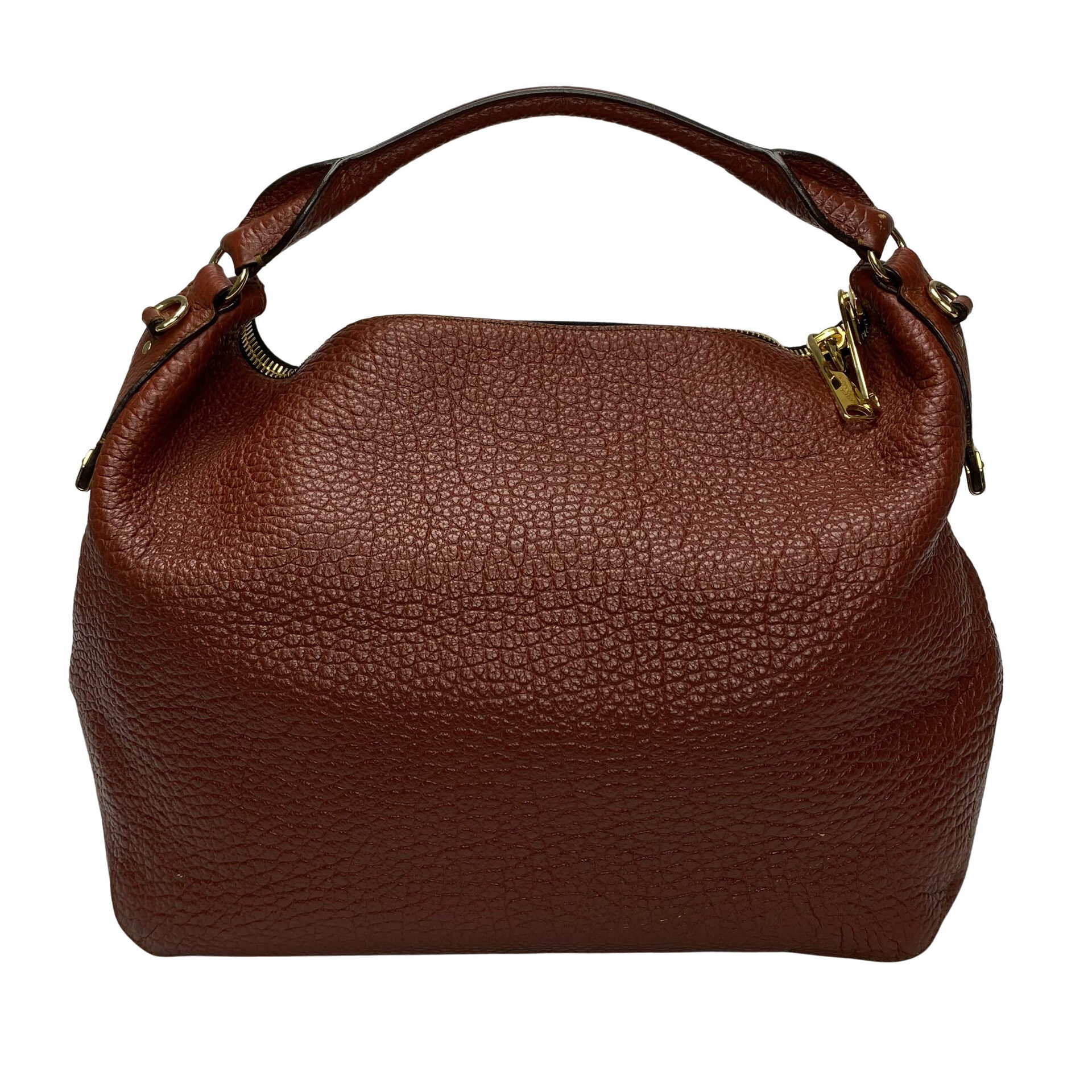 Bolsa Burberry Hobo Couro Vinho