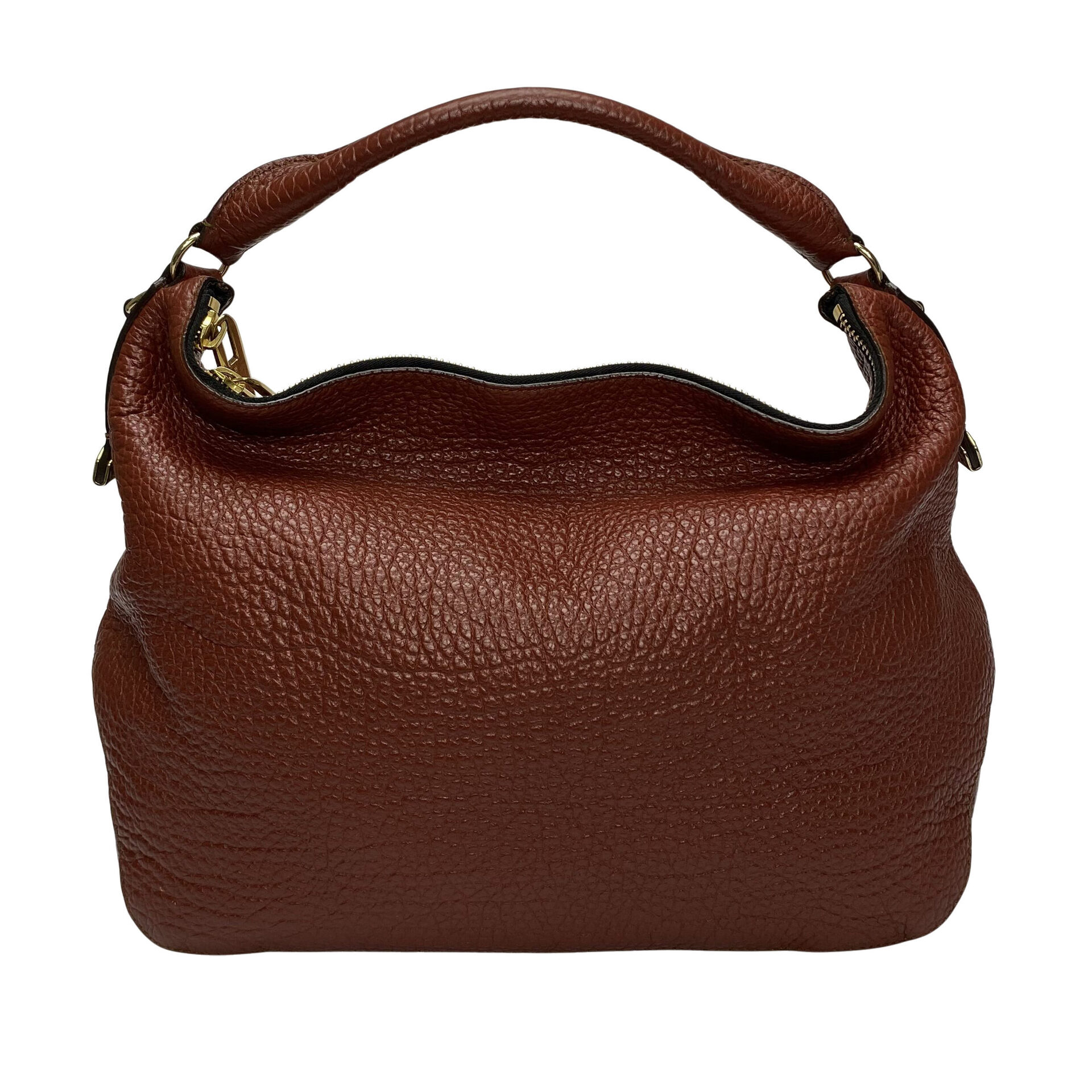 Bolsa Burberry Hobo Couro Vinho
