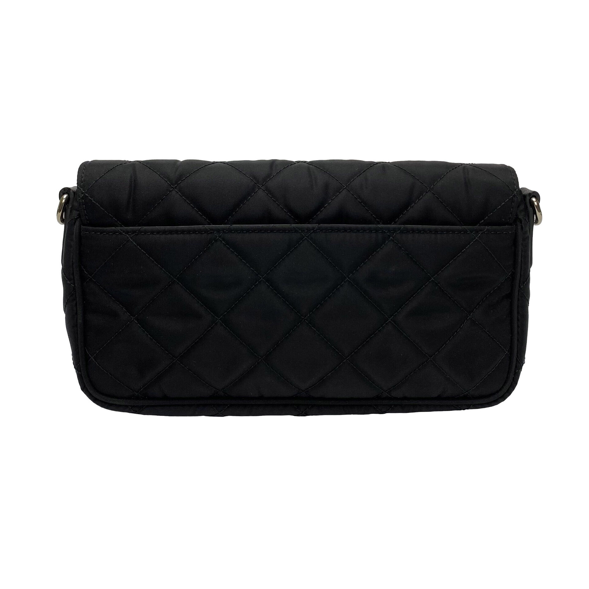 Bolsa Prada Nylon Matelassê Preta