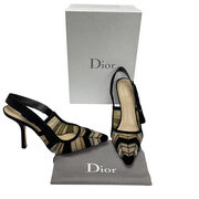Scarpin Christian Dior Slingback Black Heels