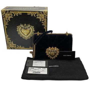 Bolsa Dolce & Gabbana Devotion Veludo Preto
