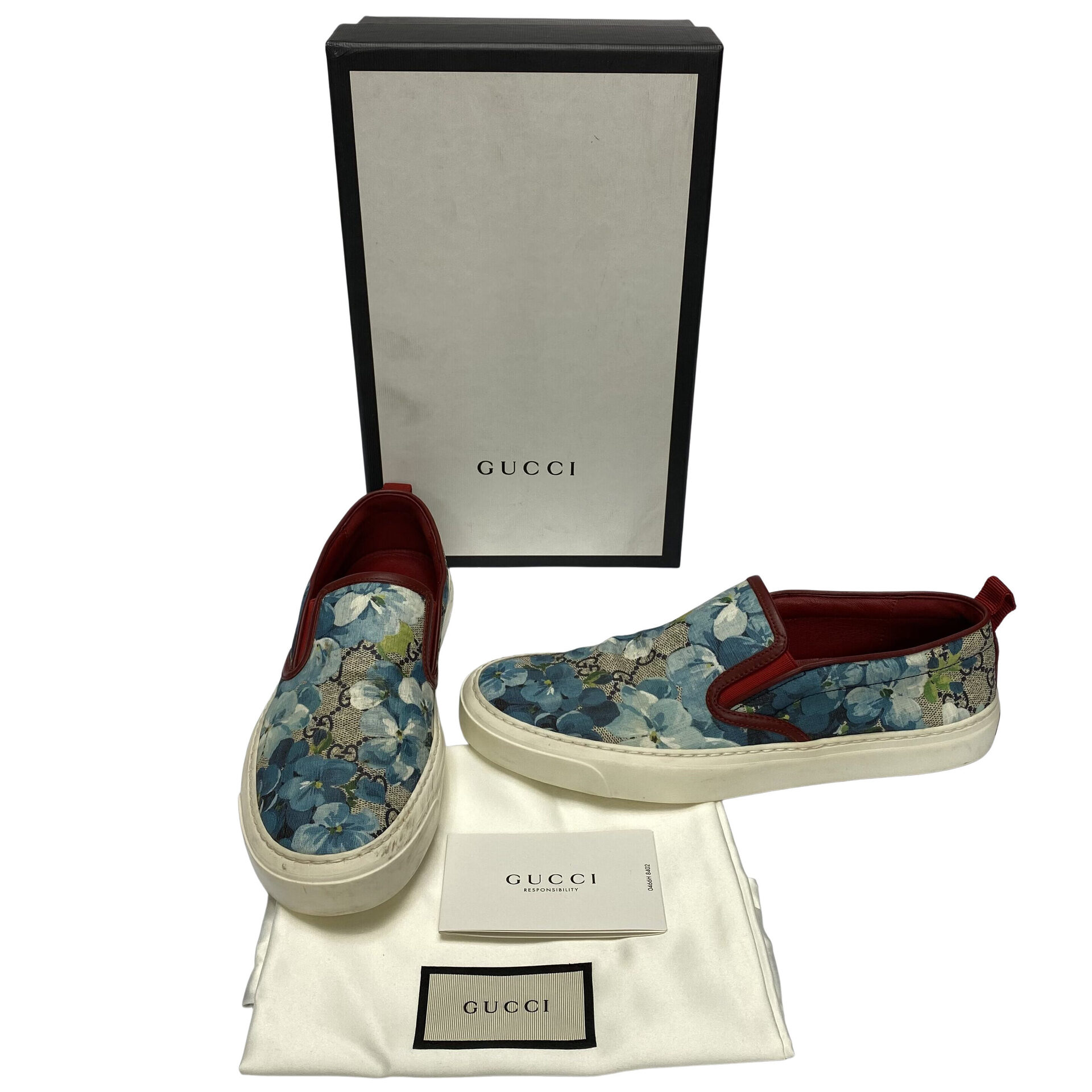 Tênis Gucci Slip On Floral