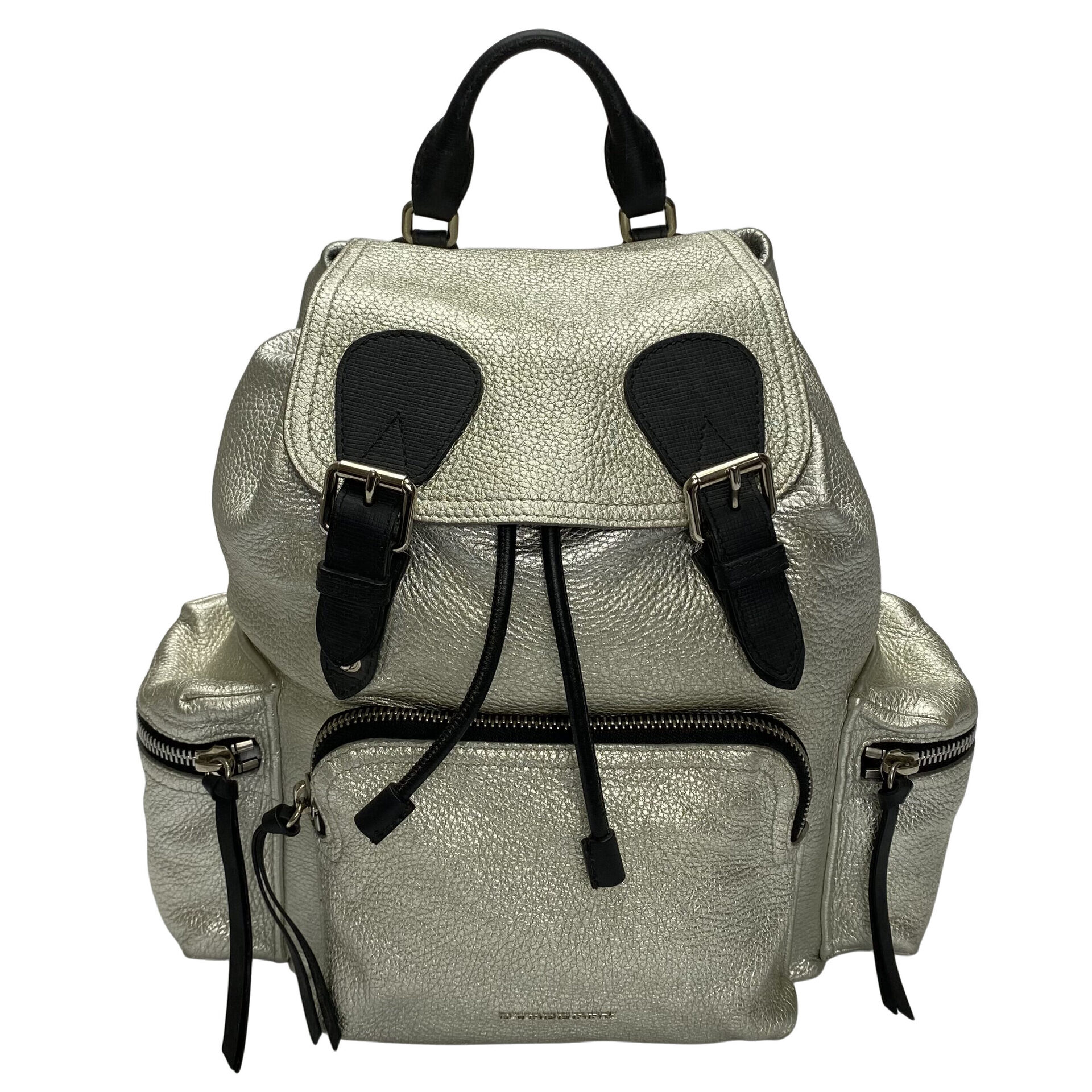 Mochila Burberry Rucksack Prata