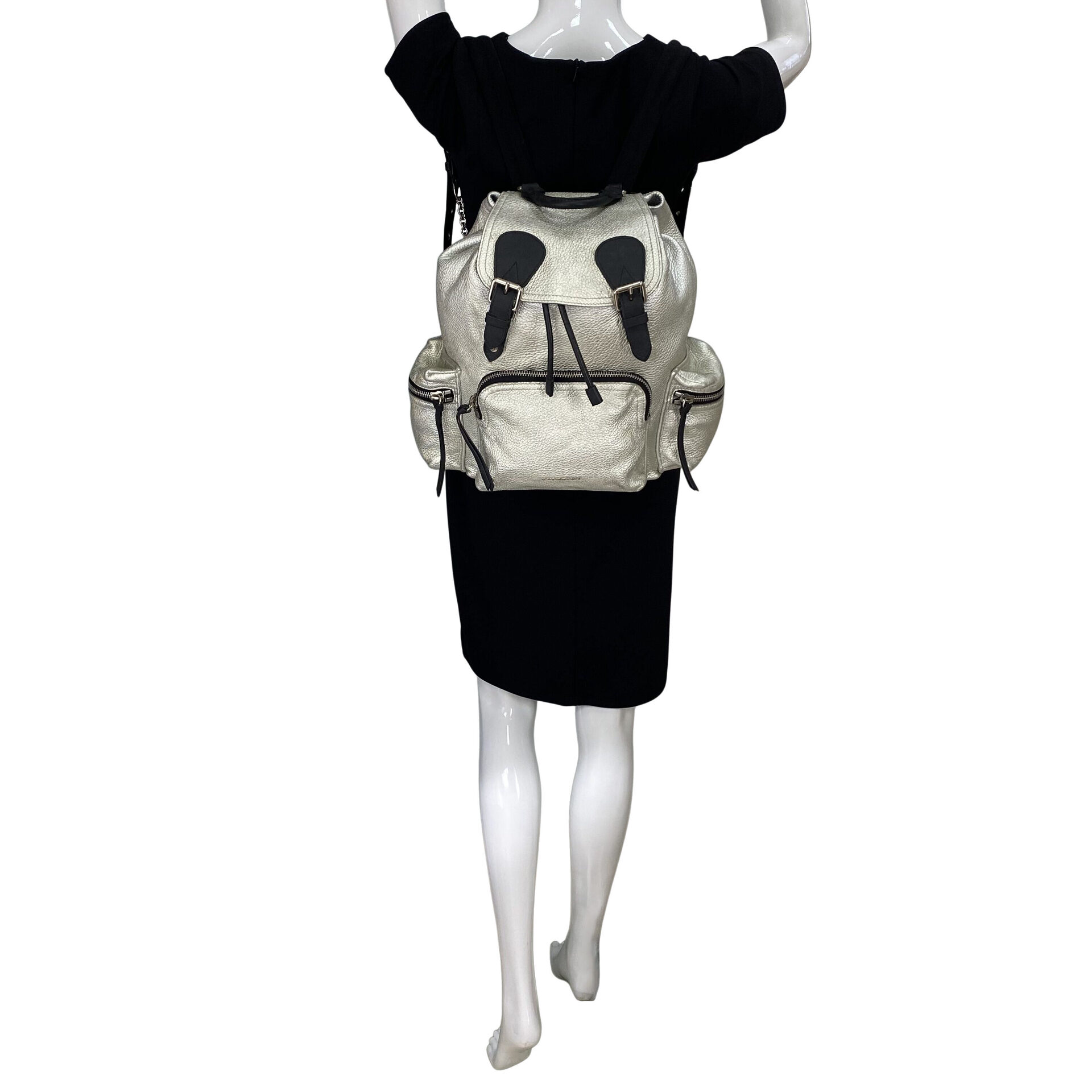 Mochila Burberry Rucksack Prata