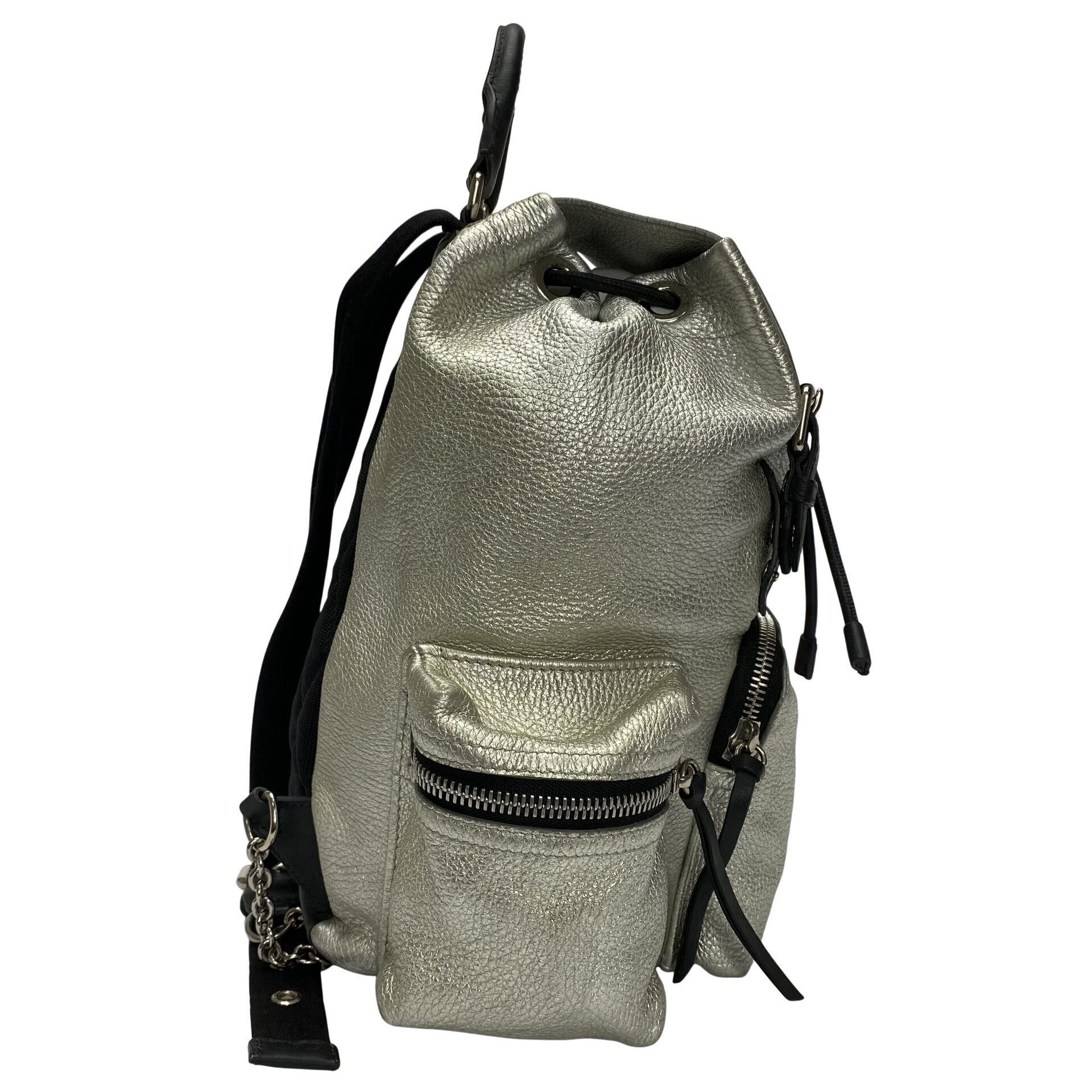Mochila Burberry Rucksack Prata