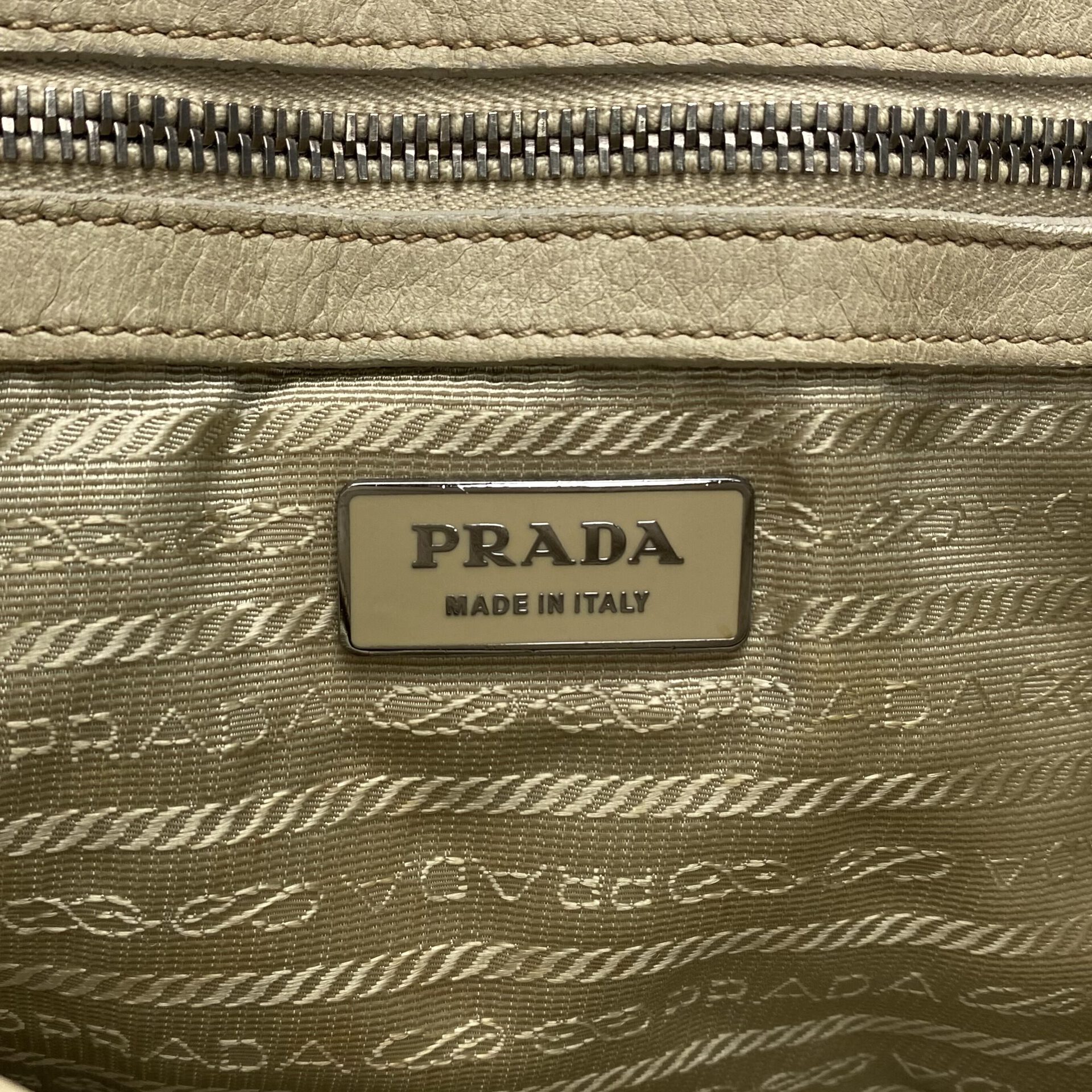 Bolsa Prada Tessuto Graufe Bege