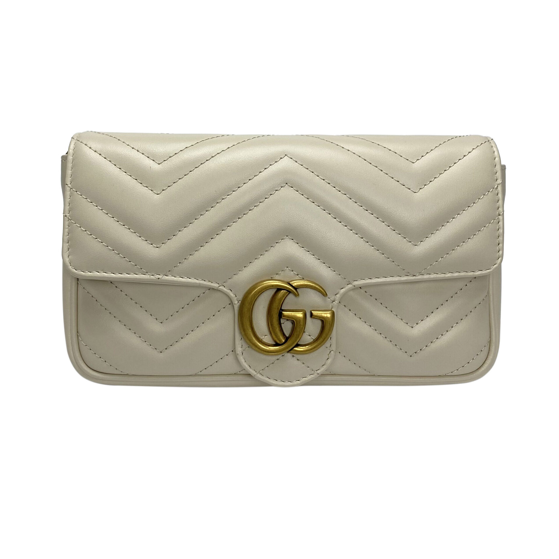 Bolsa Gucci GG Marmont Mini Off White