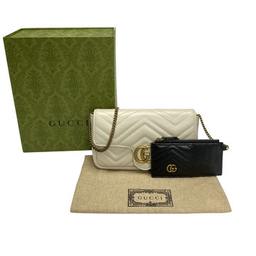 Bolsa Gucci GG Marmont Mini Off White