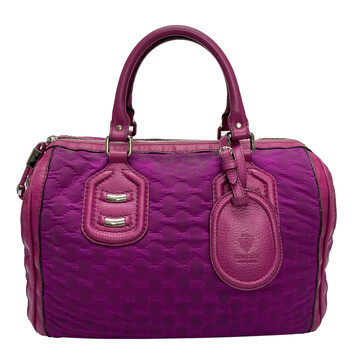 Bolsa Gucci Guccissima Techno Tag Medium Boston Rosa