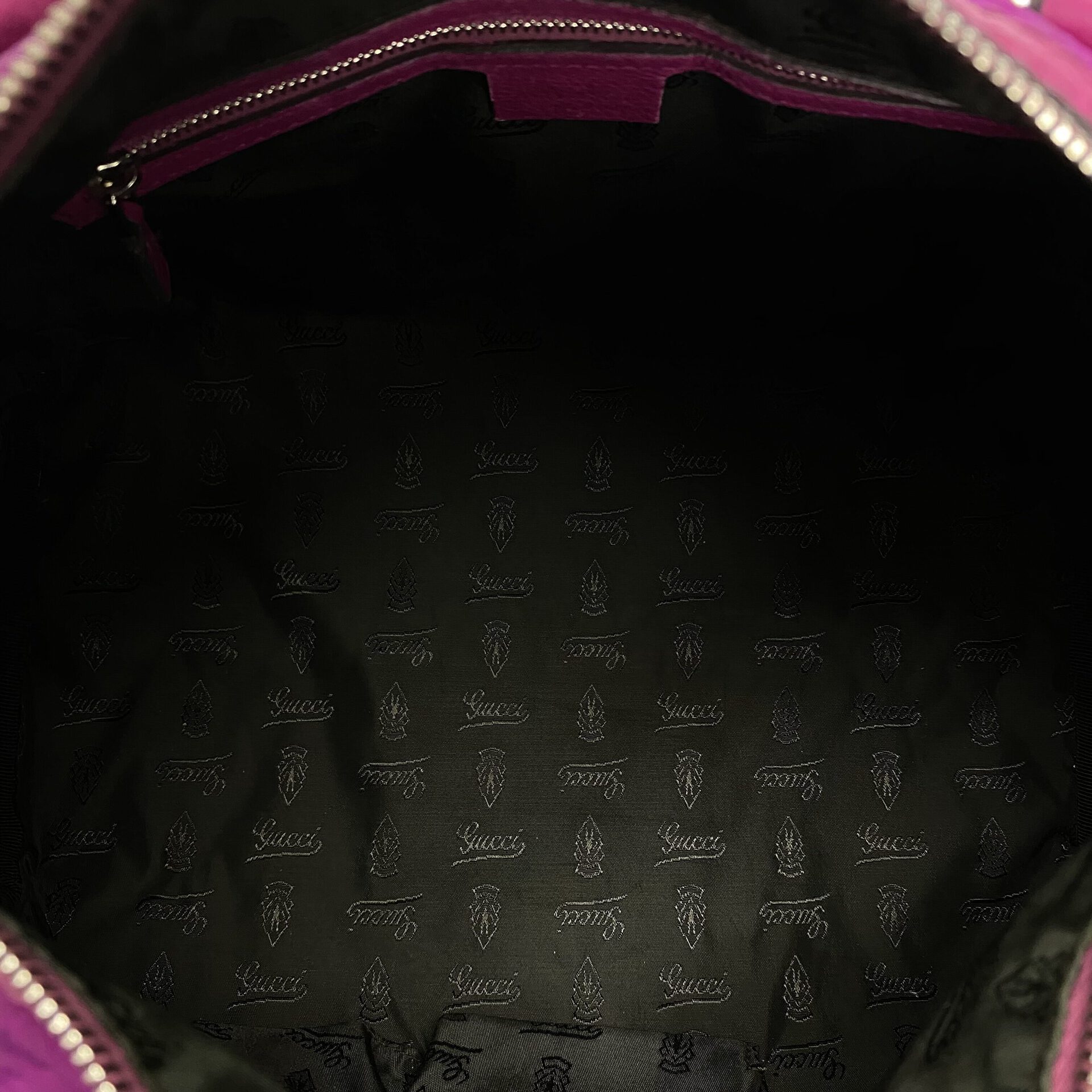 Bolsa Gucci Guccissima Techno Tag Medium Boston Rosa