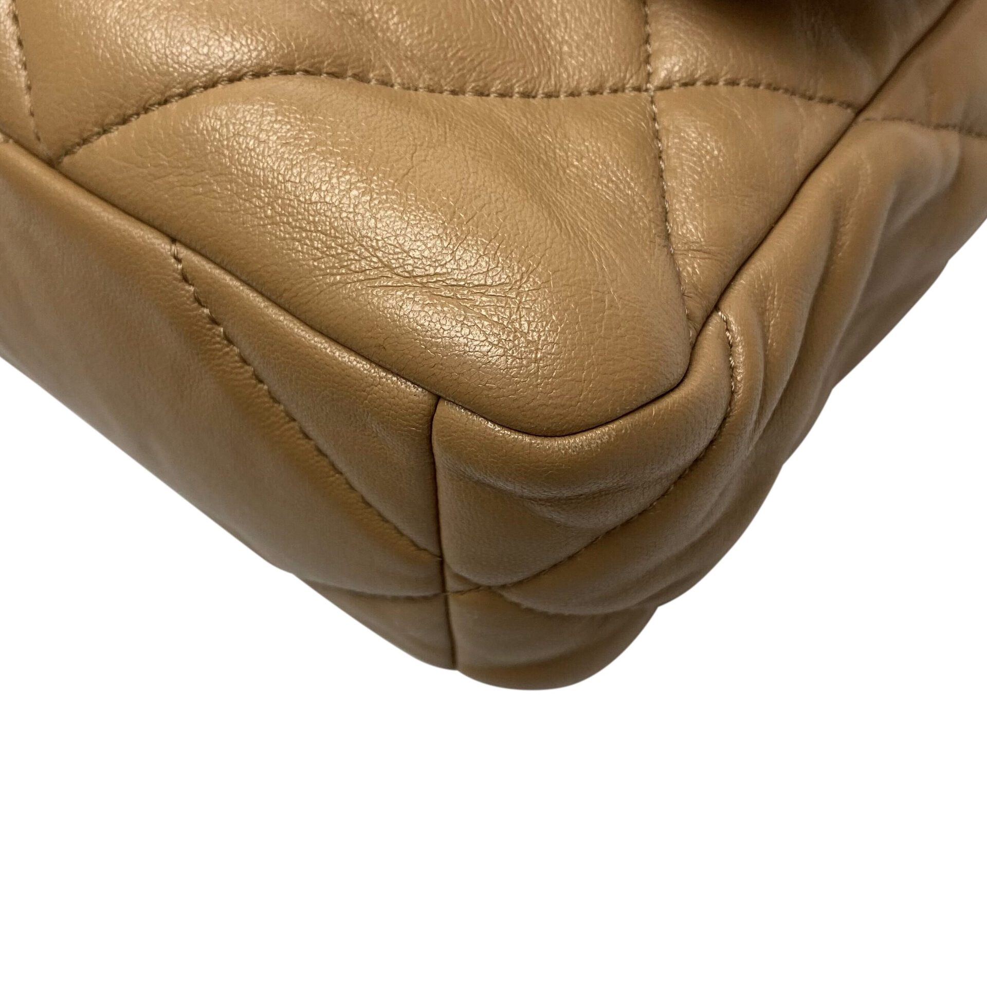 Bolsa Chanel 19 Couro Bege