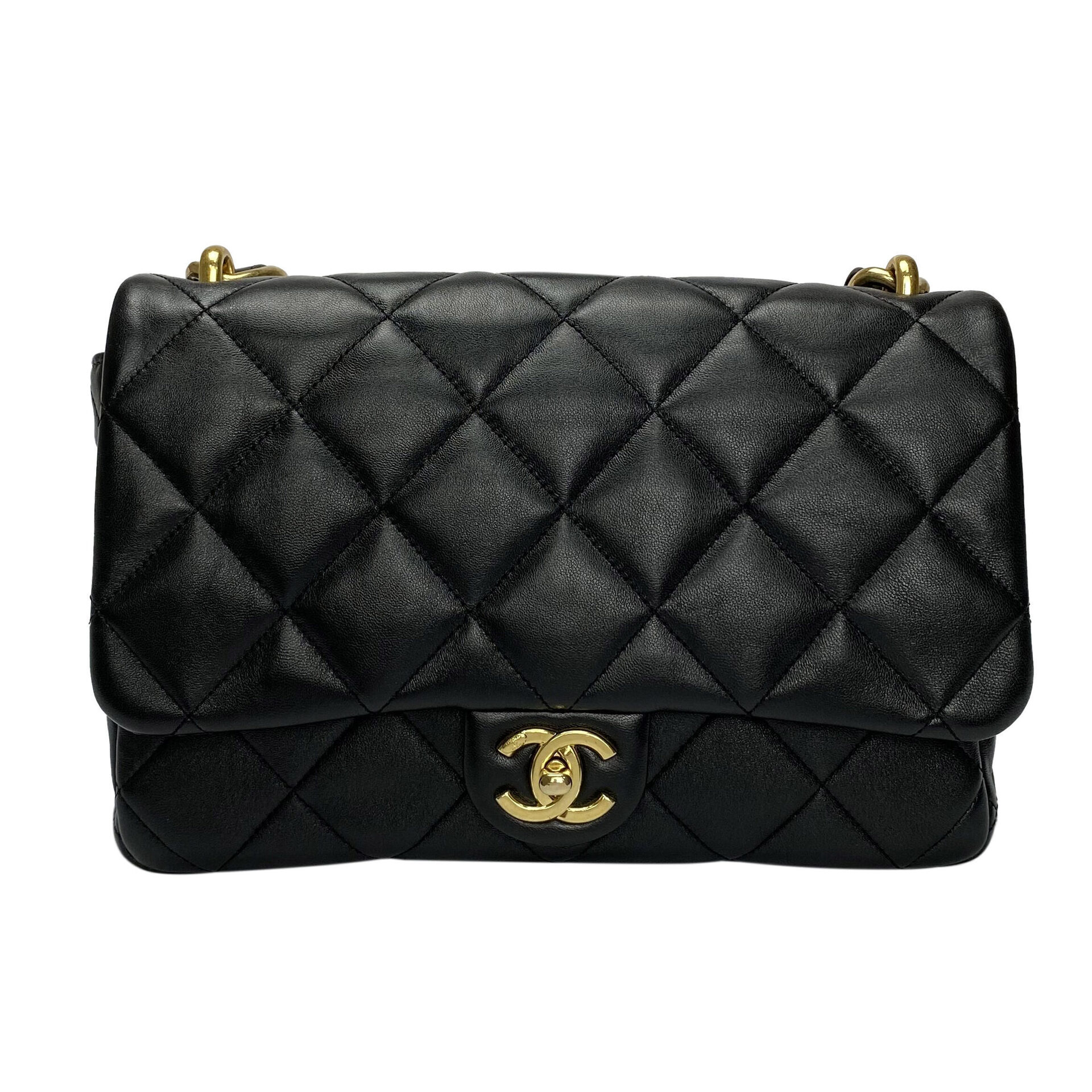 Bolsa Chanel Couro Matelâsse Preto